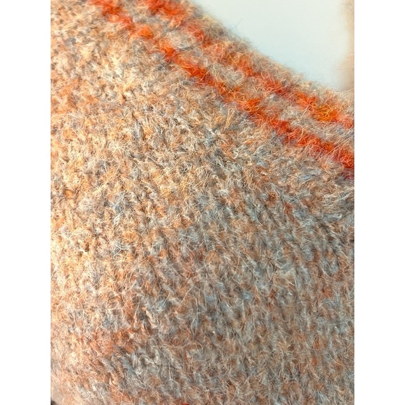 MYSTREE v neck part wool sweater S M L - Picture 8 of 9